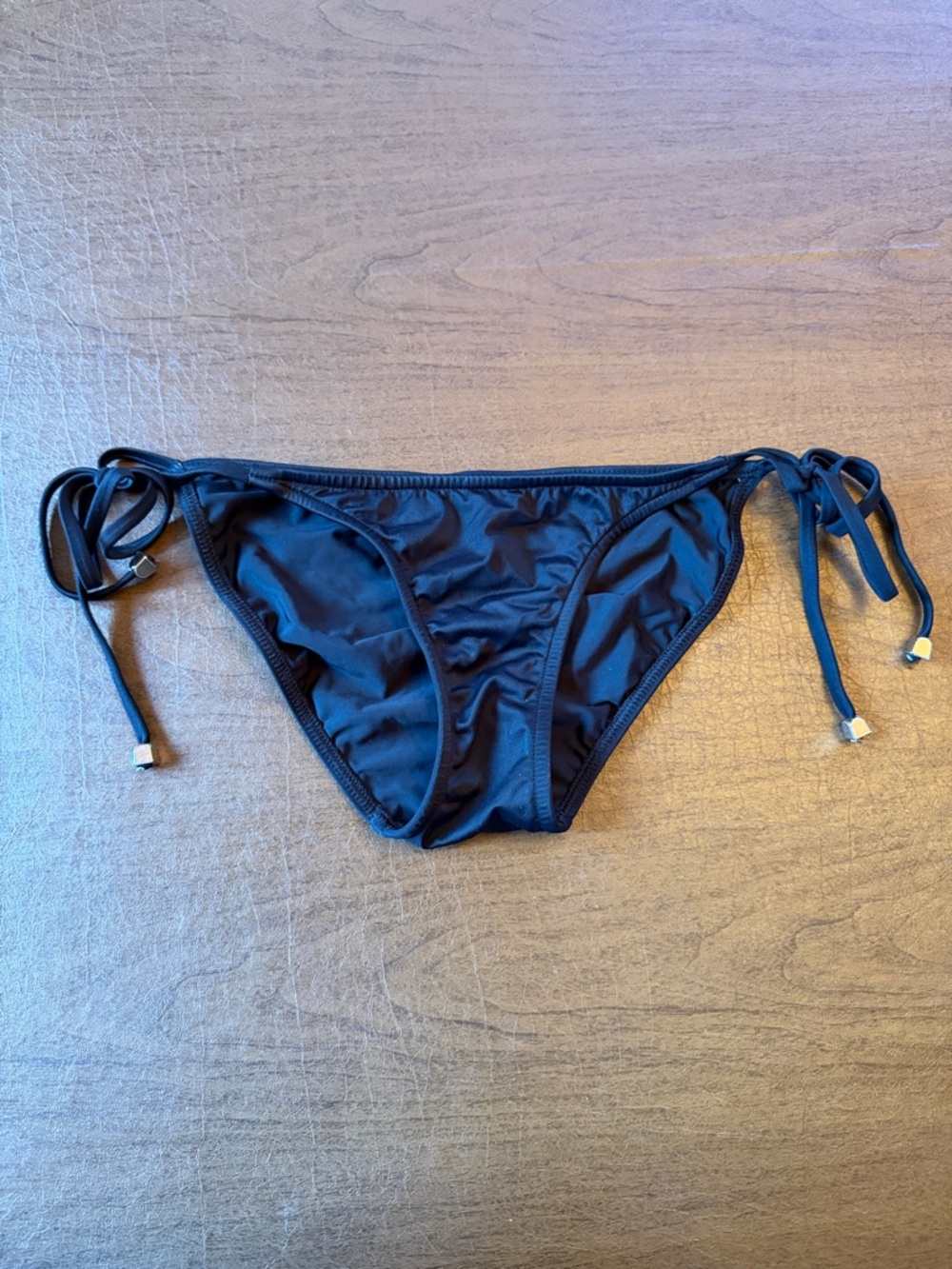 Venus Black Side-Tie Bikini Bottoms